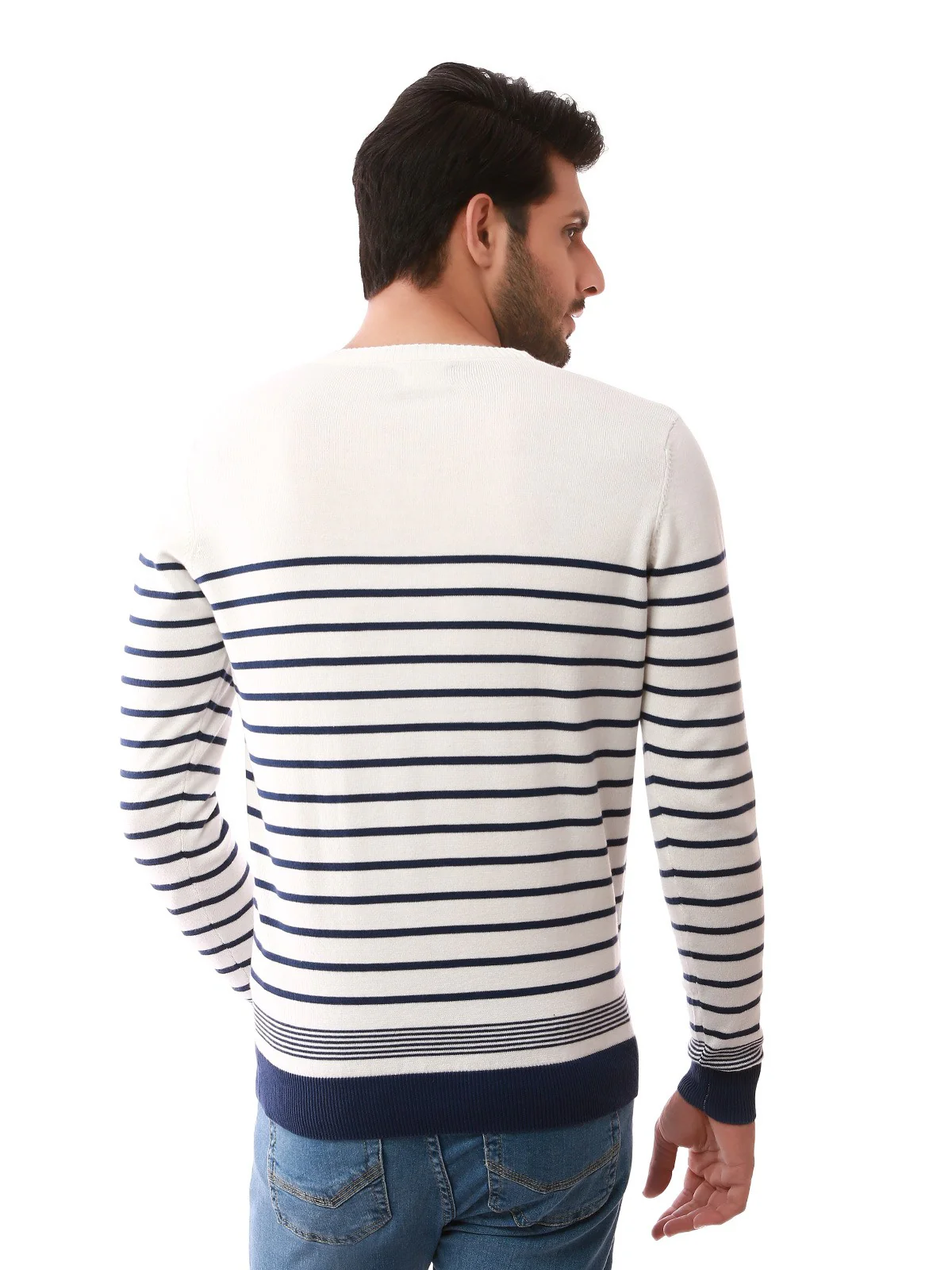 Men's White Sweater - EMTSWT19-001 - Image 3
