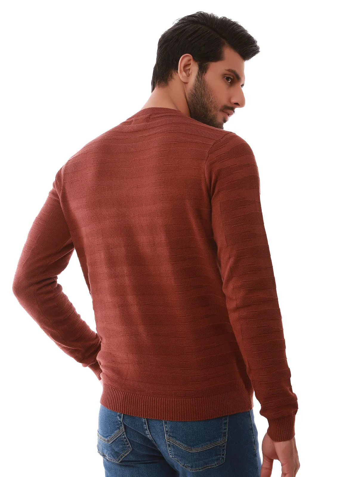 Men's Brown Sweater - EMTSWT19-002 - Image 3