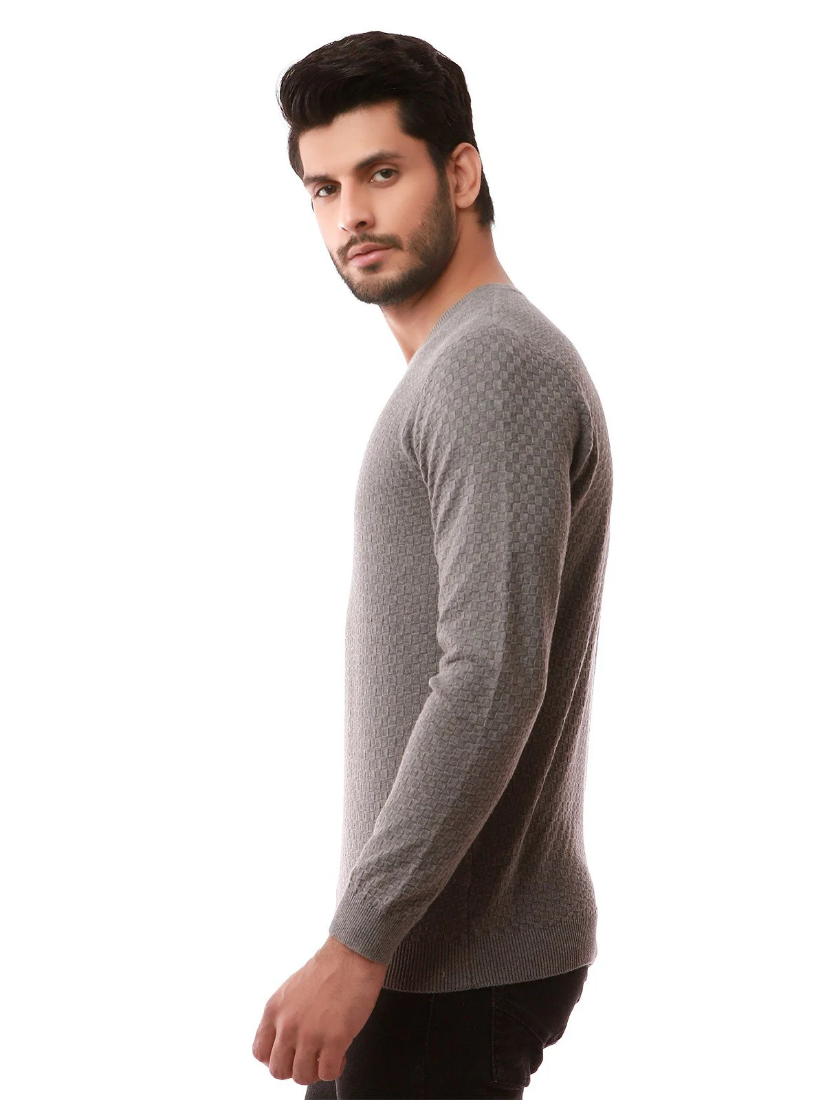 Men's Grey Sweater - EMTSWT19-009 - Image 2