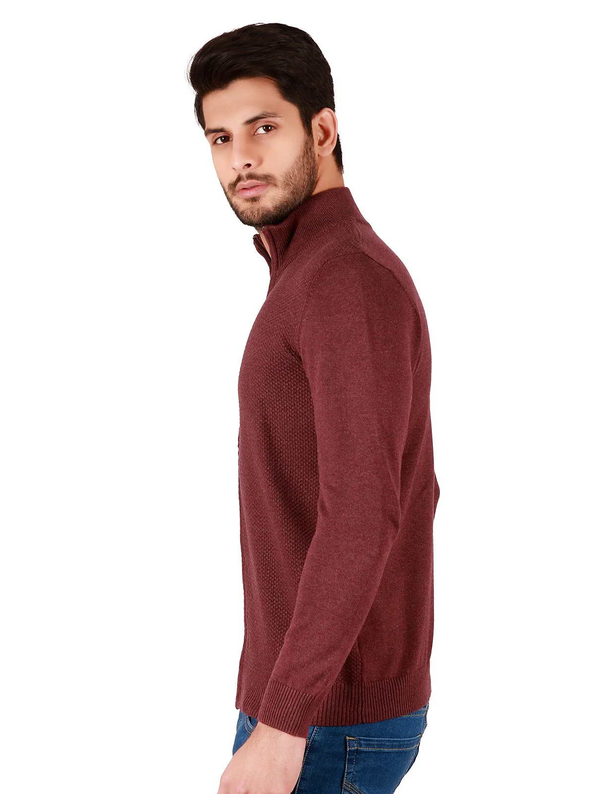 Men's Mauve Sweater - EMTSWT19-012 - Image 2