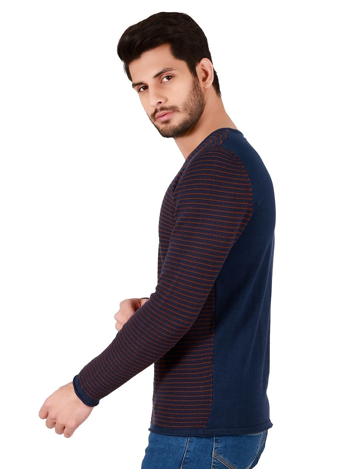 Men's Navy Sweater - EMTSWT19-014 - Image 2