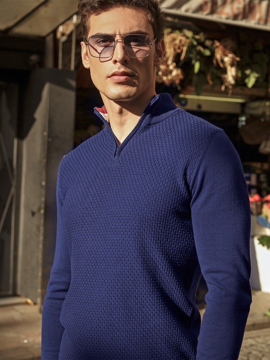 Men's Blue Sweater - EMTSWT20-002 - Image 3