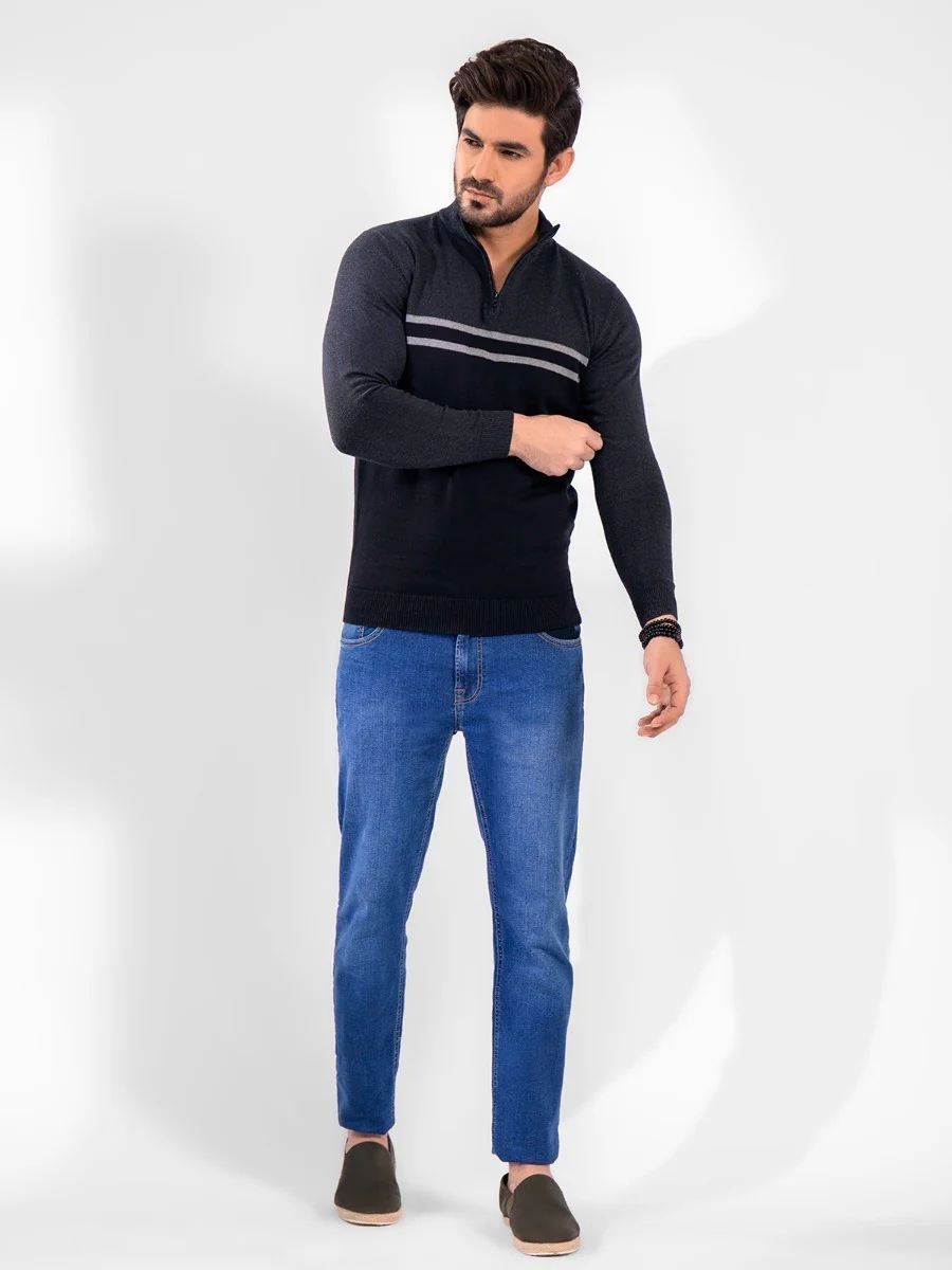 Men's Black Sweater - EMTSWT20-004 - Image 2