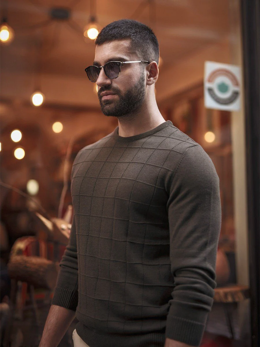 Men's Brown Sweater - EMTSWT20-013 - Image 2