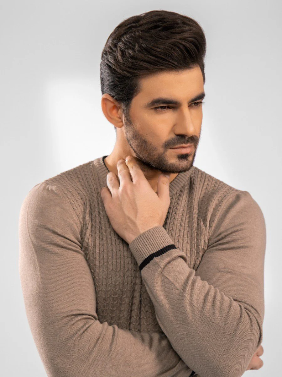 Men's Light Brown Sweater - EMTSWT20-015 - Image 4