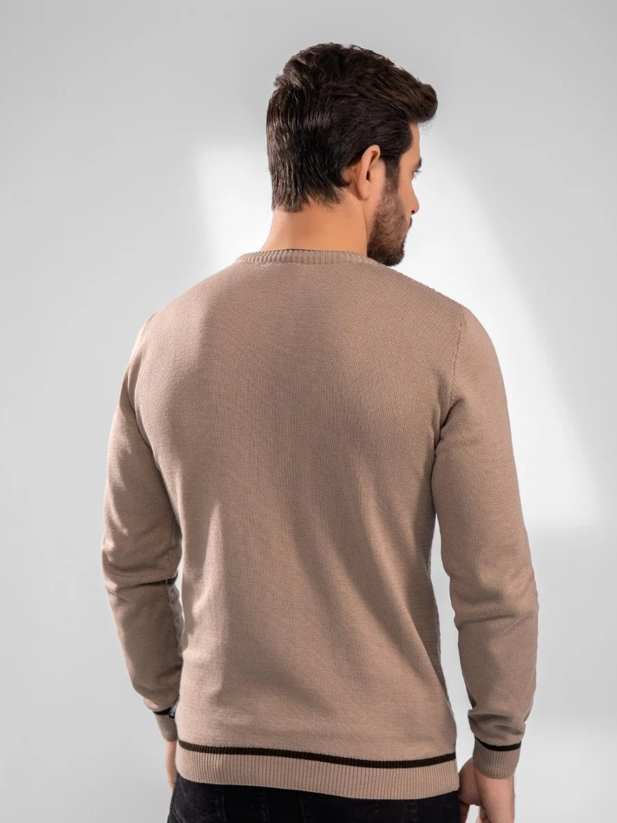 Men's Light Brown Sweater - EMTSWT20-015 - Image 5