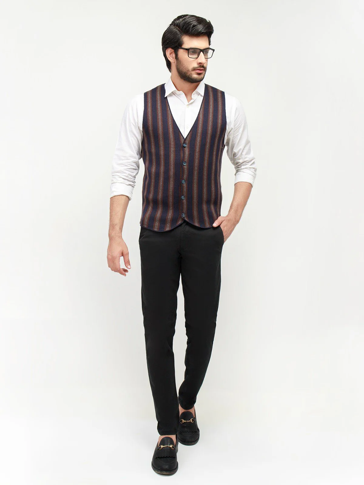 Men's Navy Blue Sweater - EMTSWT20-021 - Image 2