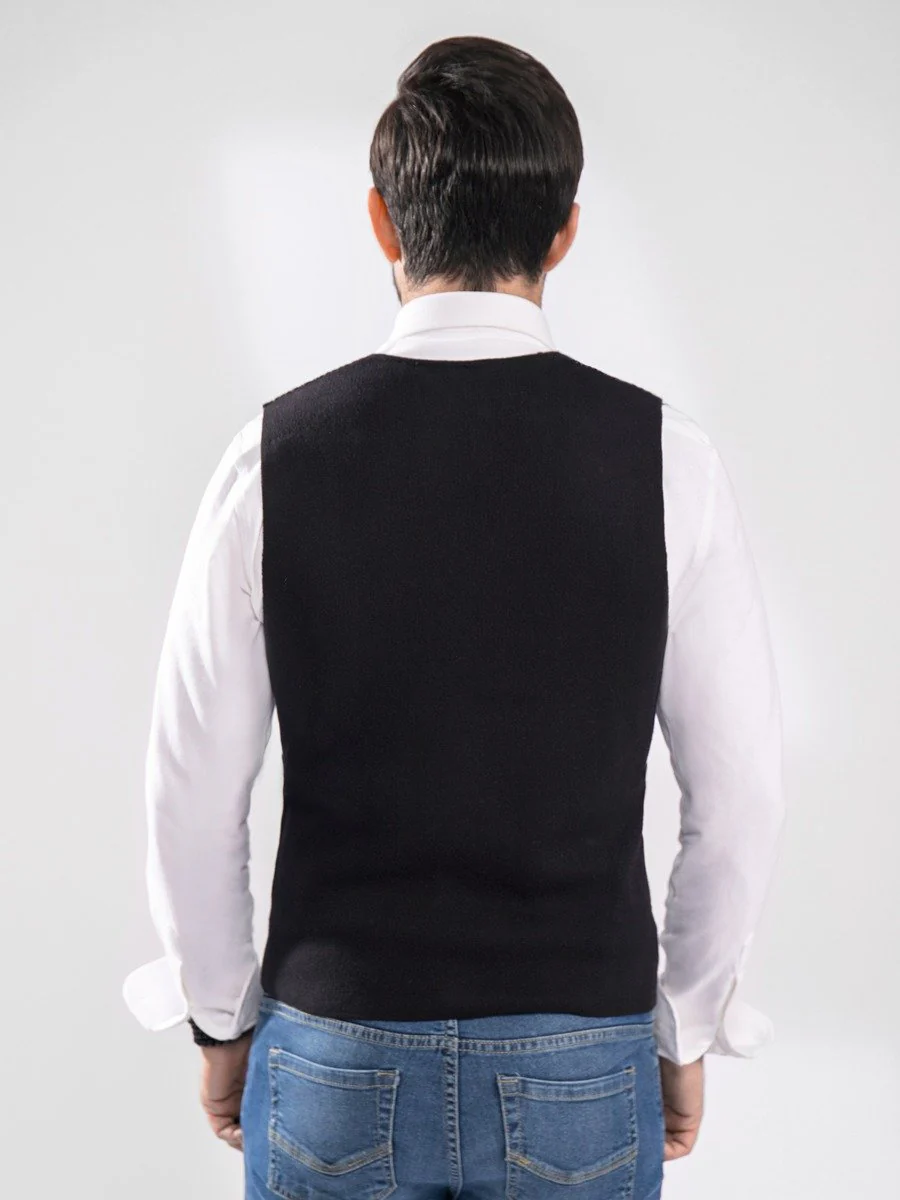 Men's Black & Grey Sweater - EMTSWT20-022 - Image 4