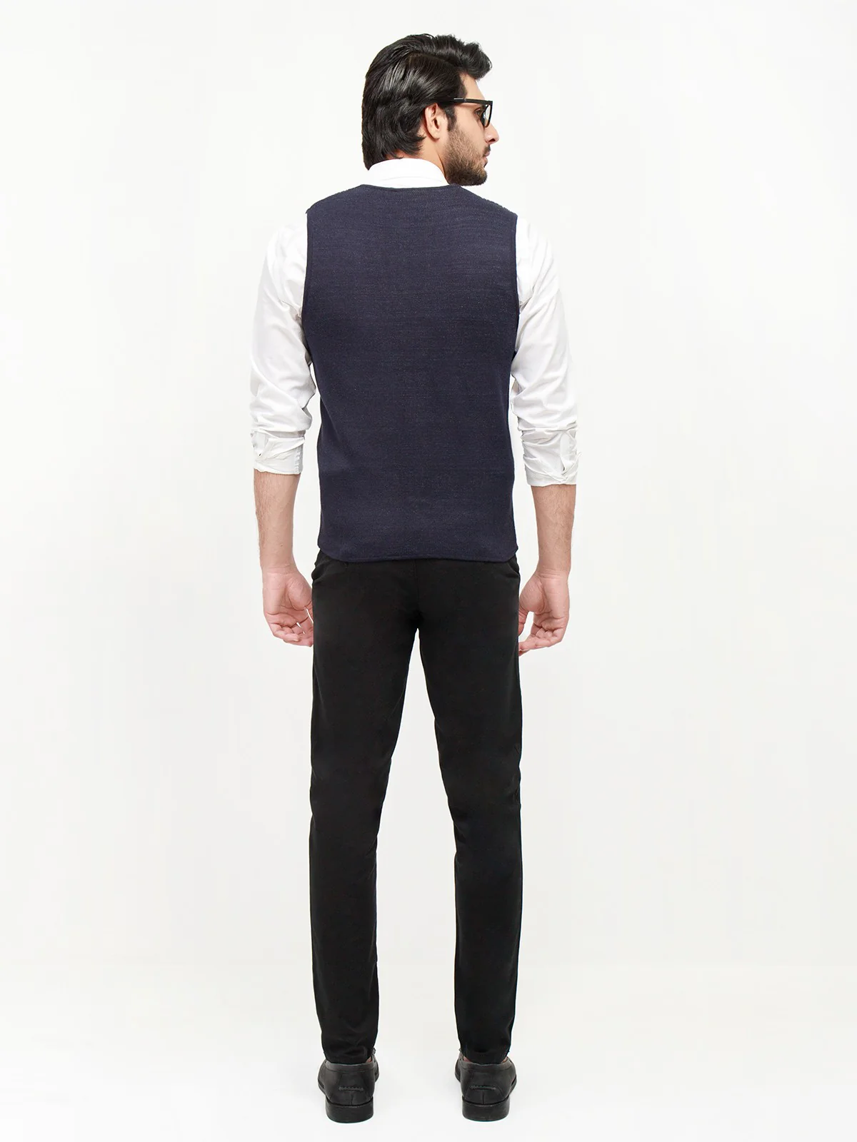 Men's Blue & Grey Sweater - EMTSWT20-024 - Image 3