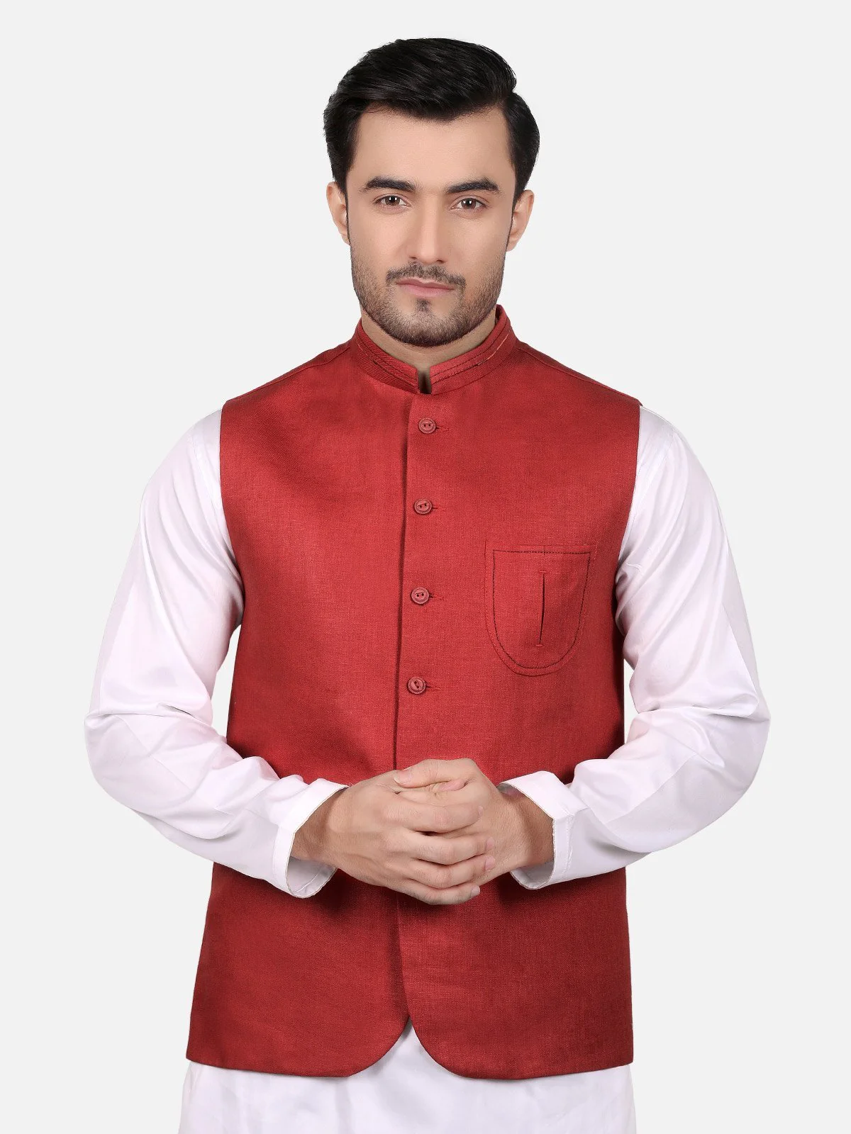 Men's Rust Waist Coat - EMTWC18-35638