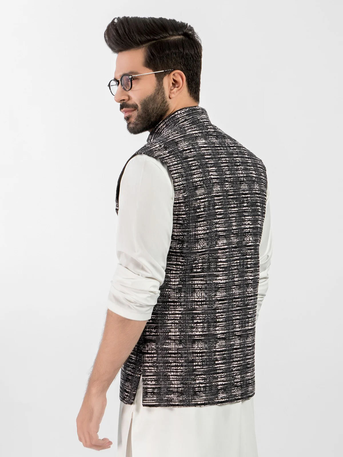 Men's Dark Grey Waist Coat - EMTWC20-35728 - Image 4