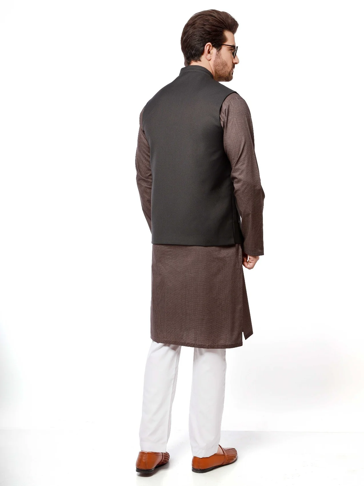 Men's Grey Waist Coat - EMTWC21-35738 - Image 3