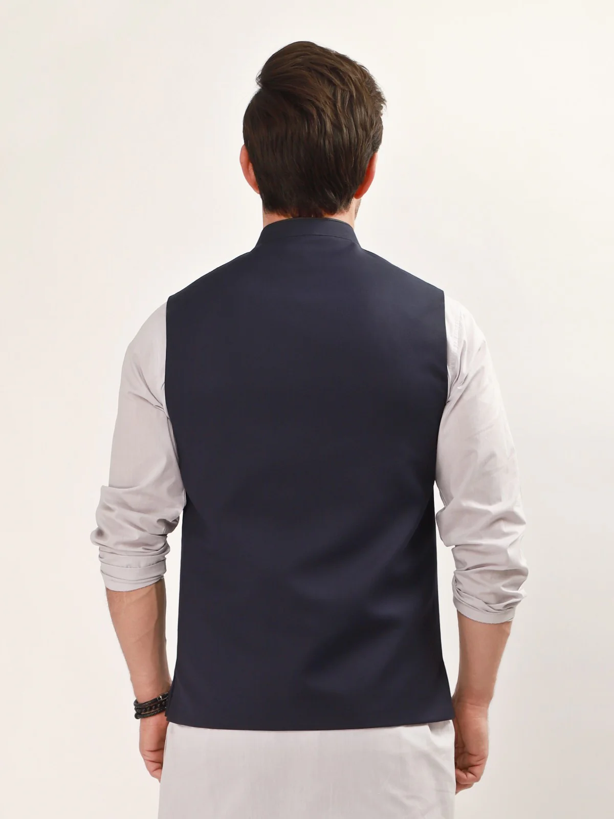 Men's Navy Waist Coat - EMTWC21-35741 - Image 4