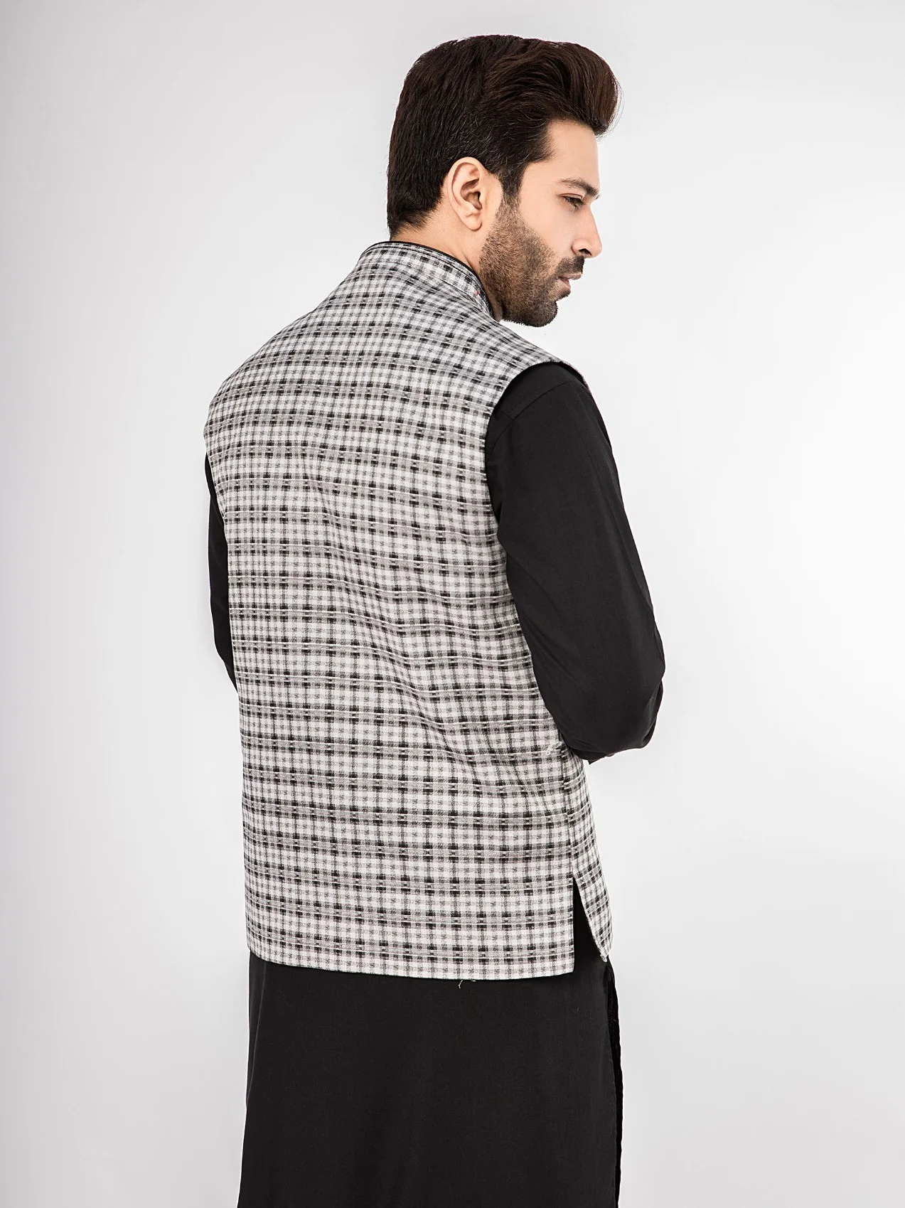 Men's Grey Waist Coat - EMTWC21-35750 - Image 4