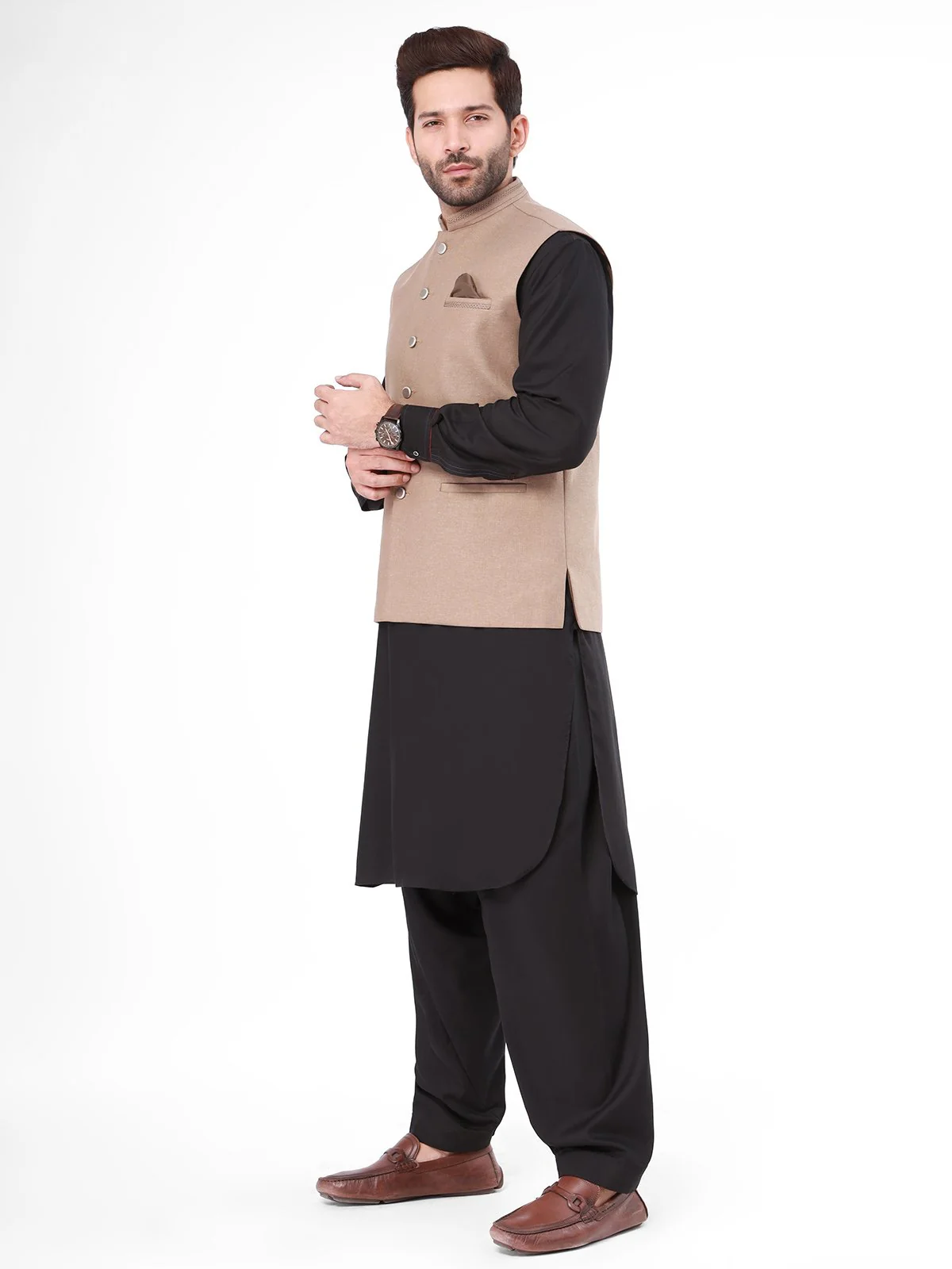 Men's Fawn Waist Coat - EMTWC21-35751 - Image 2