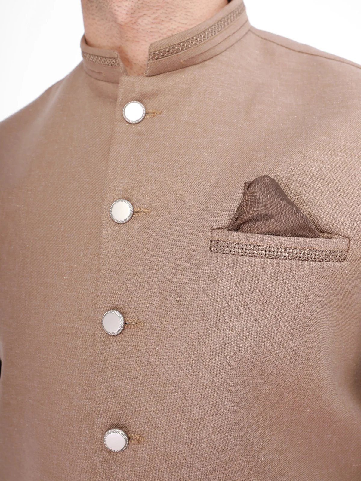 Men's Fawn Waist Coat - EMTWC21-35751 - Image 4