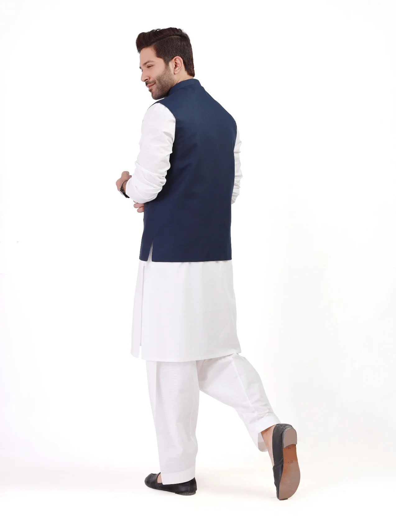 Men's Navy Waist Coat - EMTWC21-35756 - Image 3