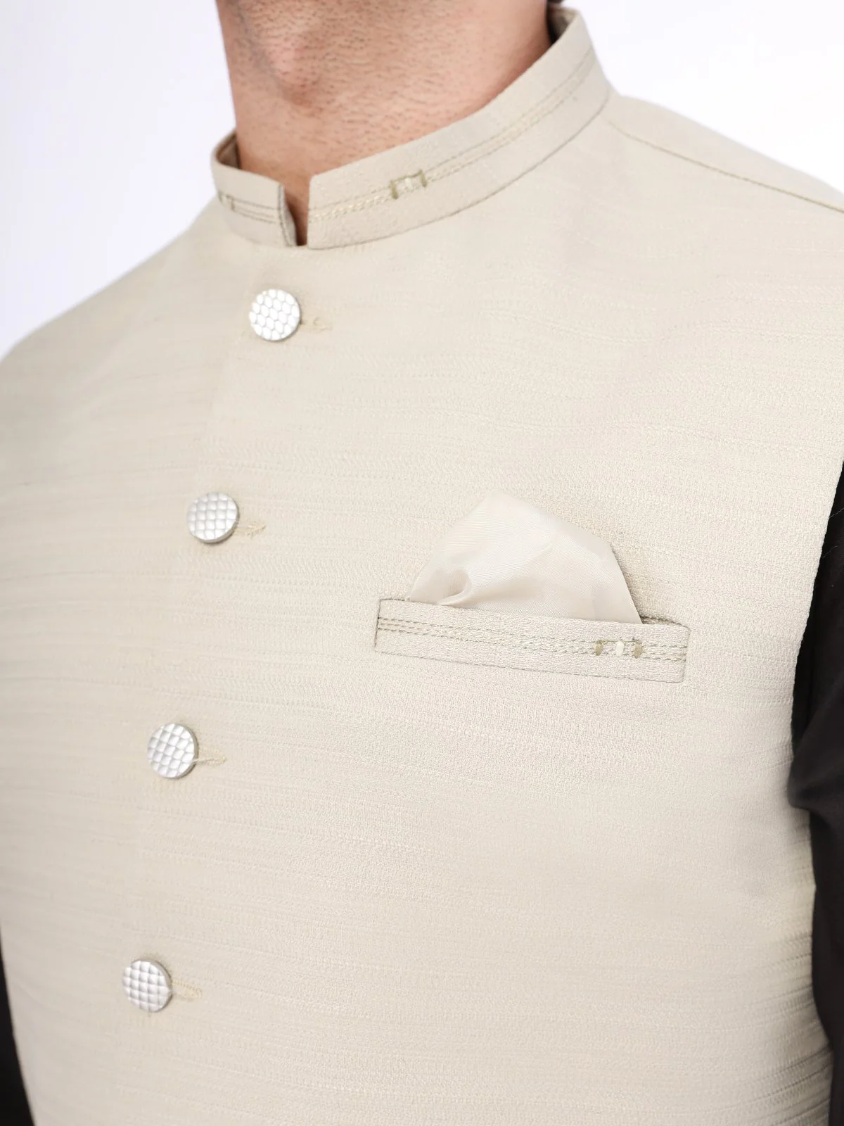Men's Grey Waist Coat - EMTWC21-35764 - Image 3