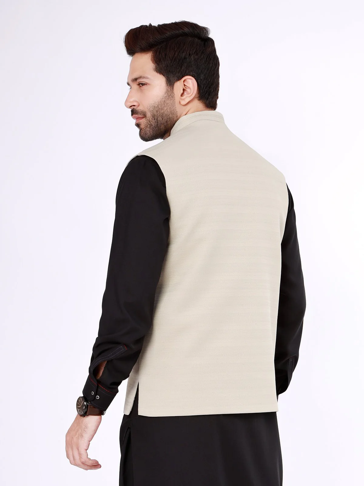 Men's Grey Waist Coat - EMTWC21-35764 - Image 4
