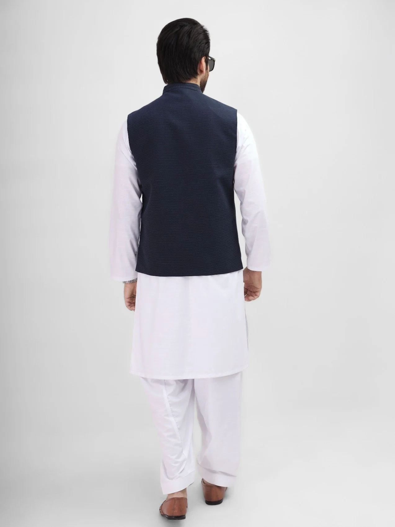 Men's Dark Navy Waist Coat - EMTWC21-35773 - Image 2