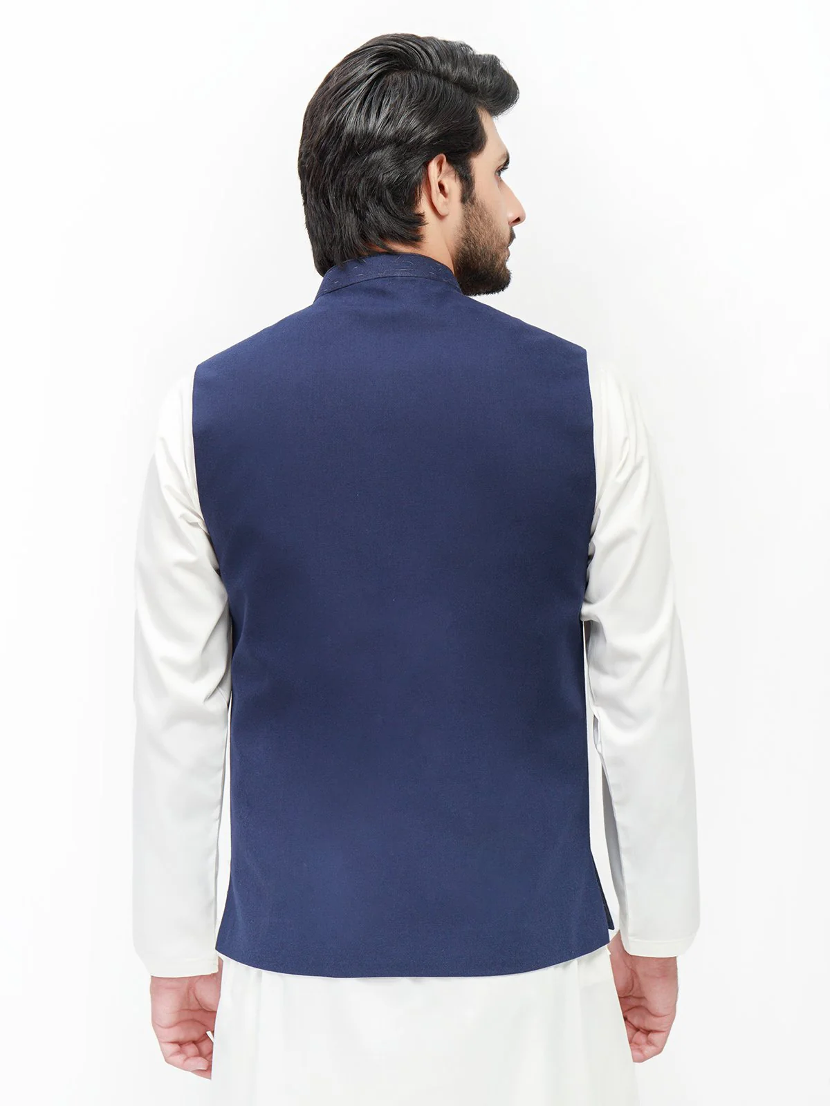 Men's Navy Waist Coat - EMTWC21-35774 - Image 3