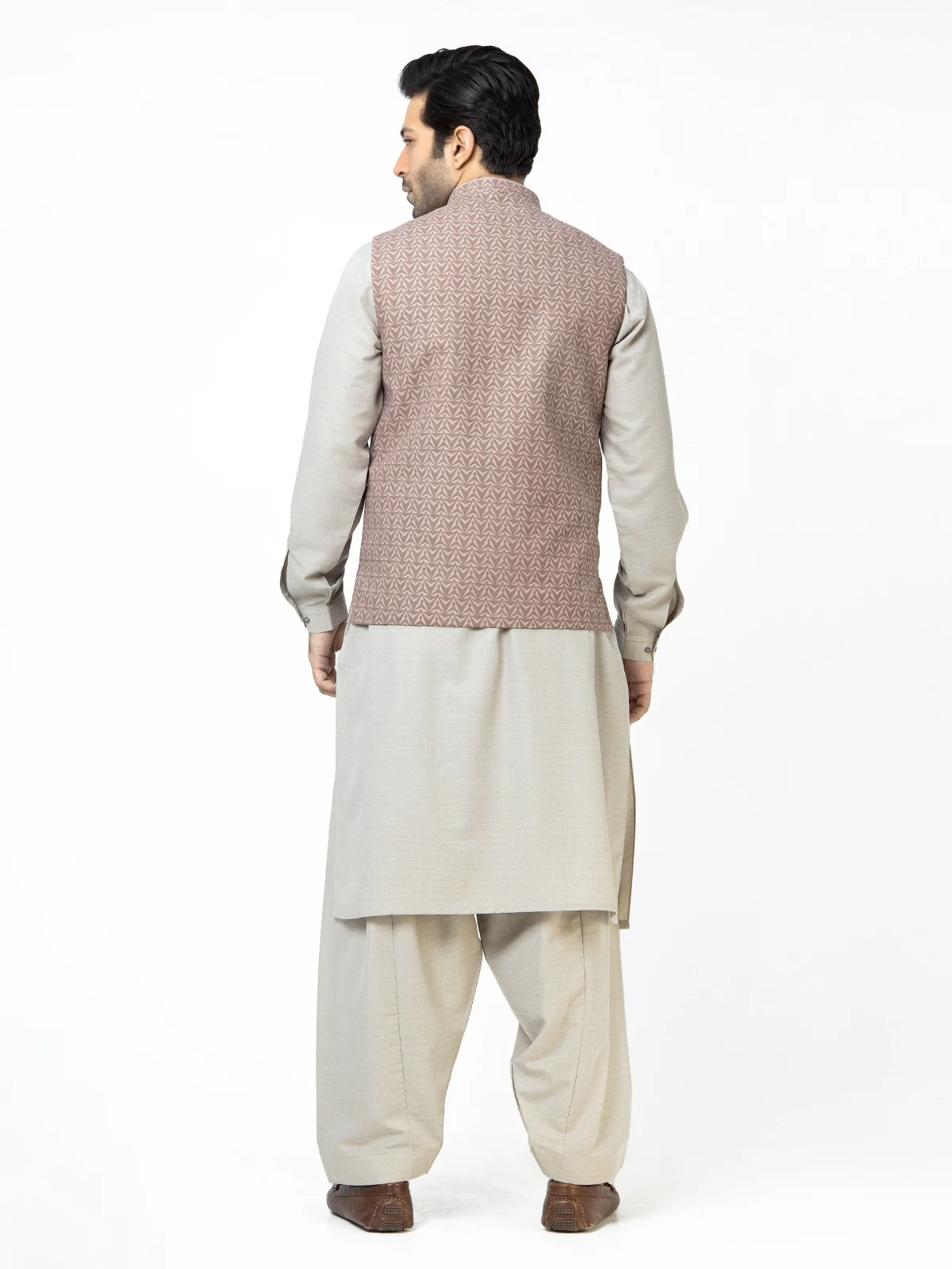 Men's Light Brown Waist Coat - EMTWC22-35759 - Image 4