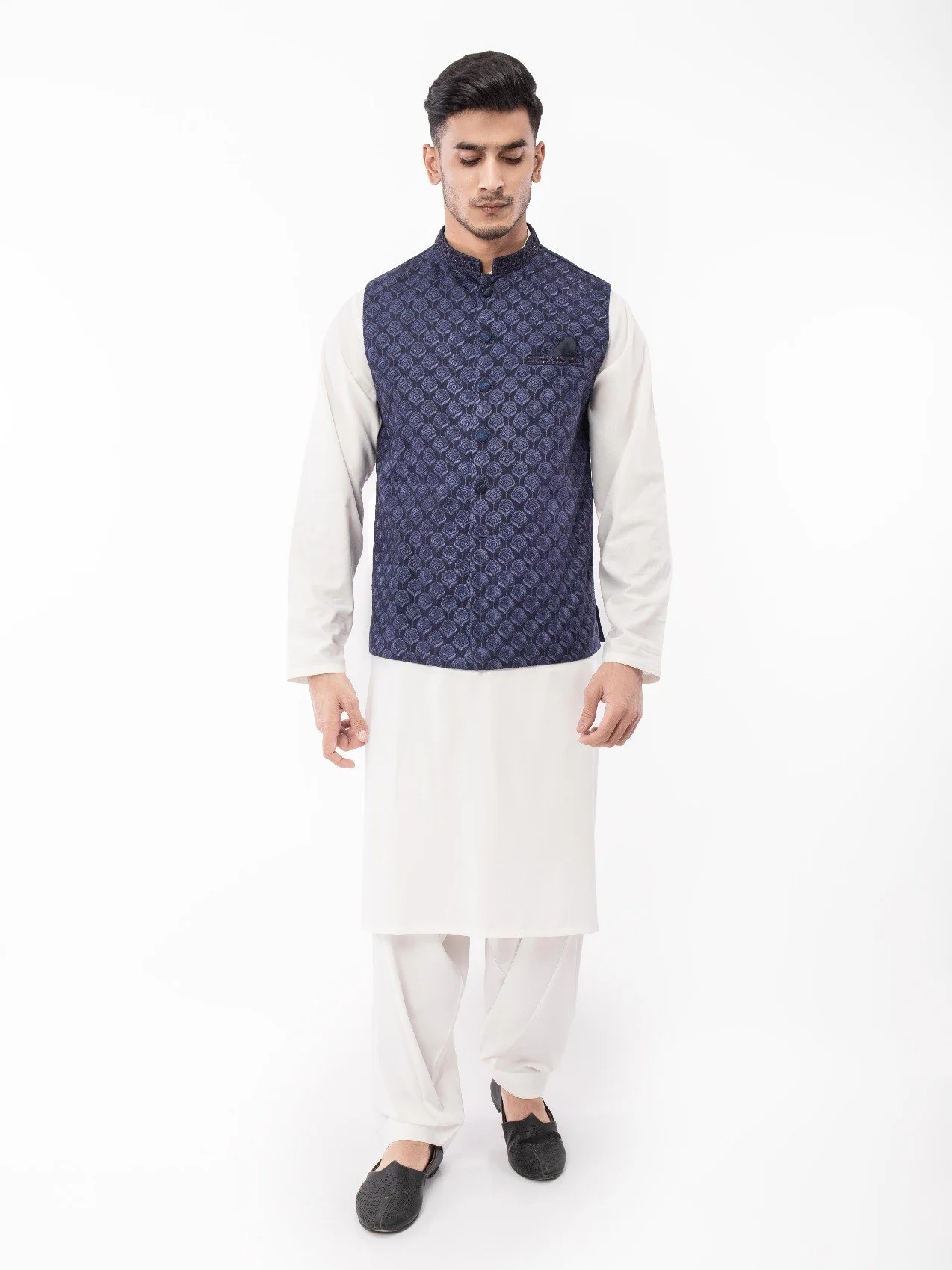 Men's Navy Waist Coat Ceremonial - EMTWCC21-076 - Image 2