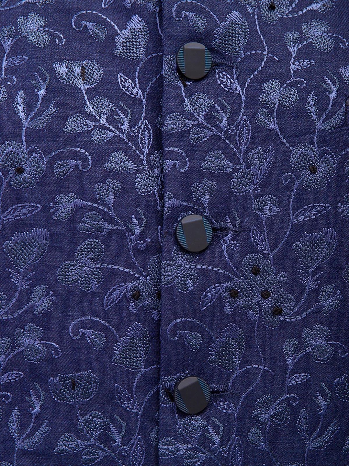 Men's Navy Blue Waist Coat Ceremonial - EMTWCC21-077 - Image 4