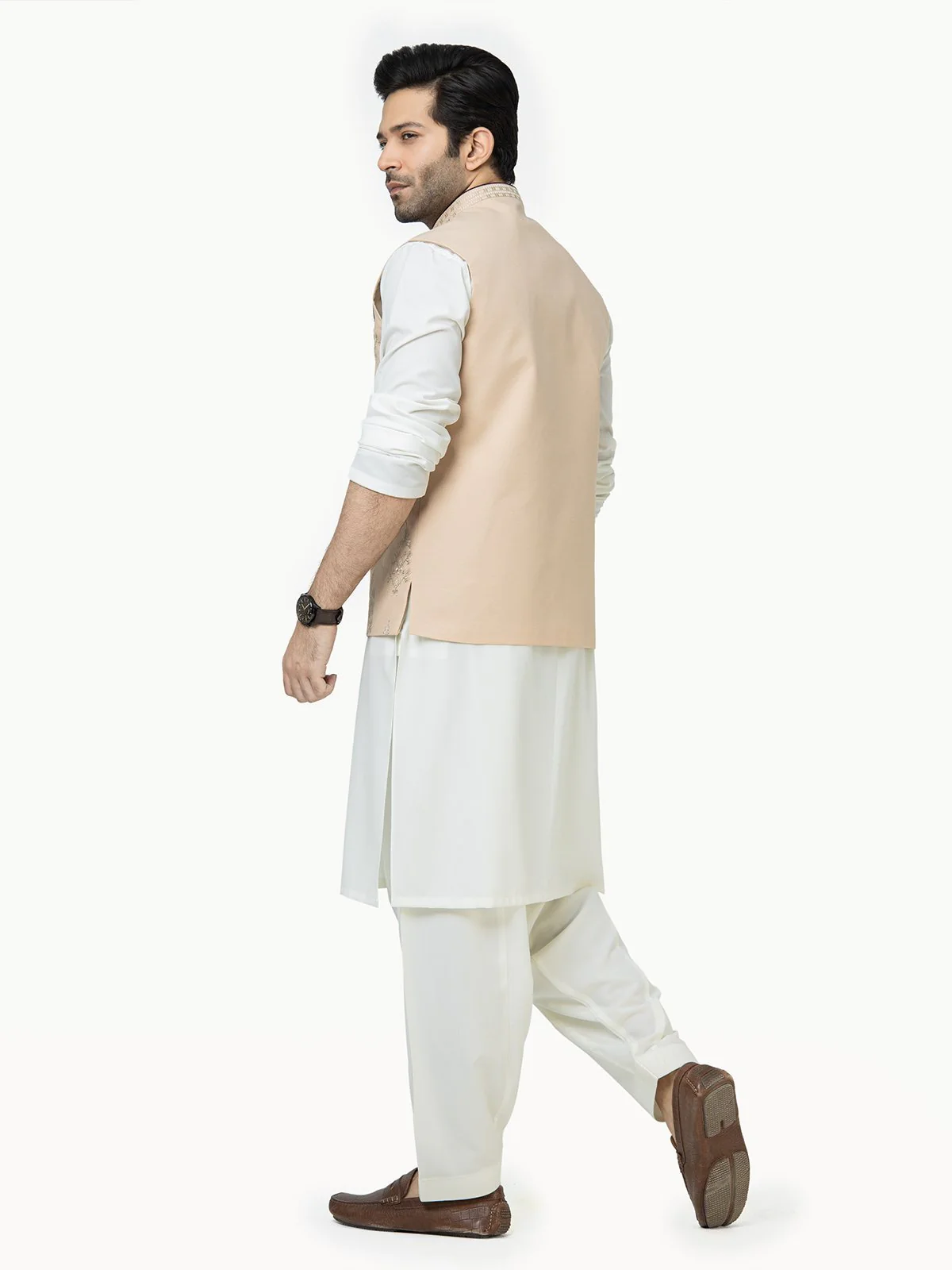 Men's Fawn Waist Coat Ceremonial - EMTWCC21-095 - Image 4
