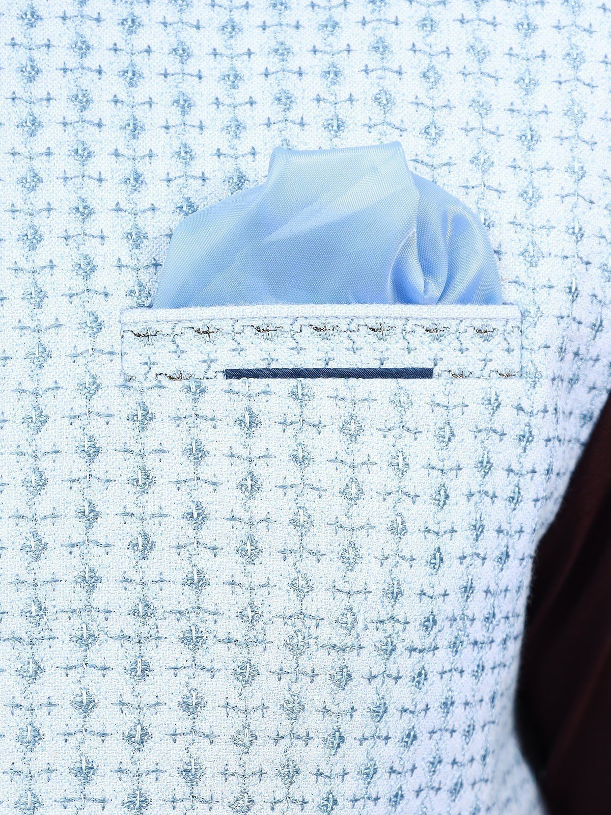 Men's Sky Blue Waist Coat Ceremonial - EMTWCC21-112 - Image 3