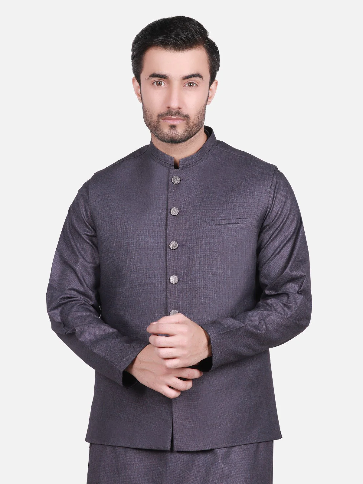 Men's Purple Waist Coat Suit - EMTWCS18-9720 - Image 2