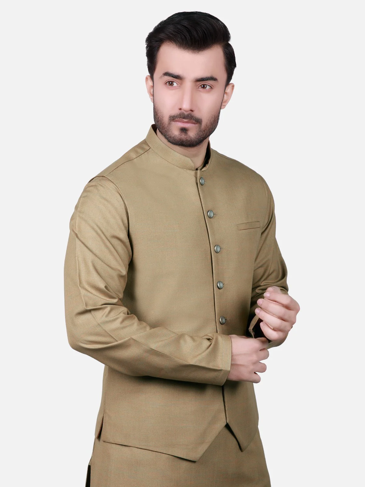 Men's Camel Waist Coat Suit - EMTWCS18-9723 - Image 2