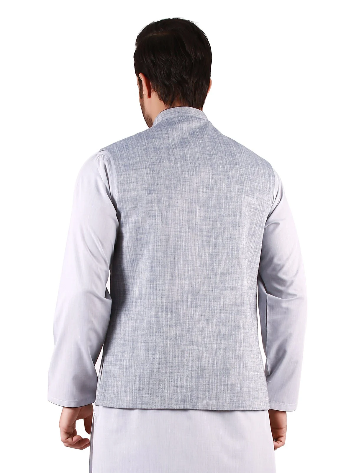 Men's Grey Waist Coat Suit - EMTWCS19-9827 - Image 3