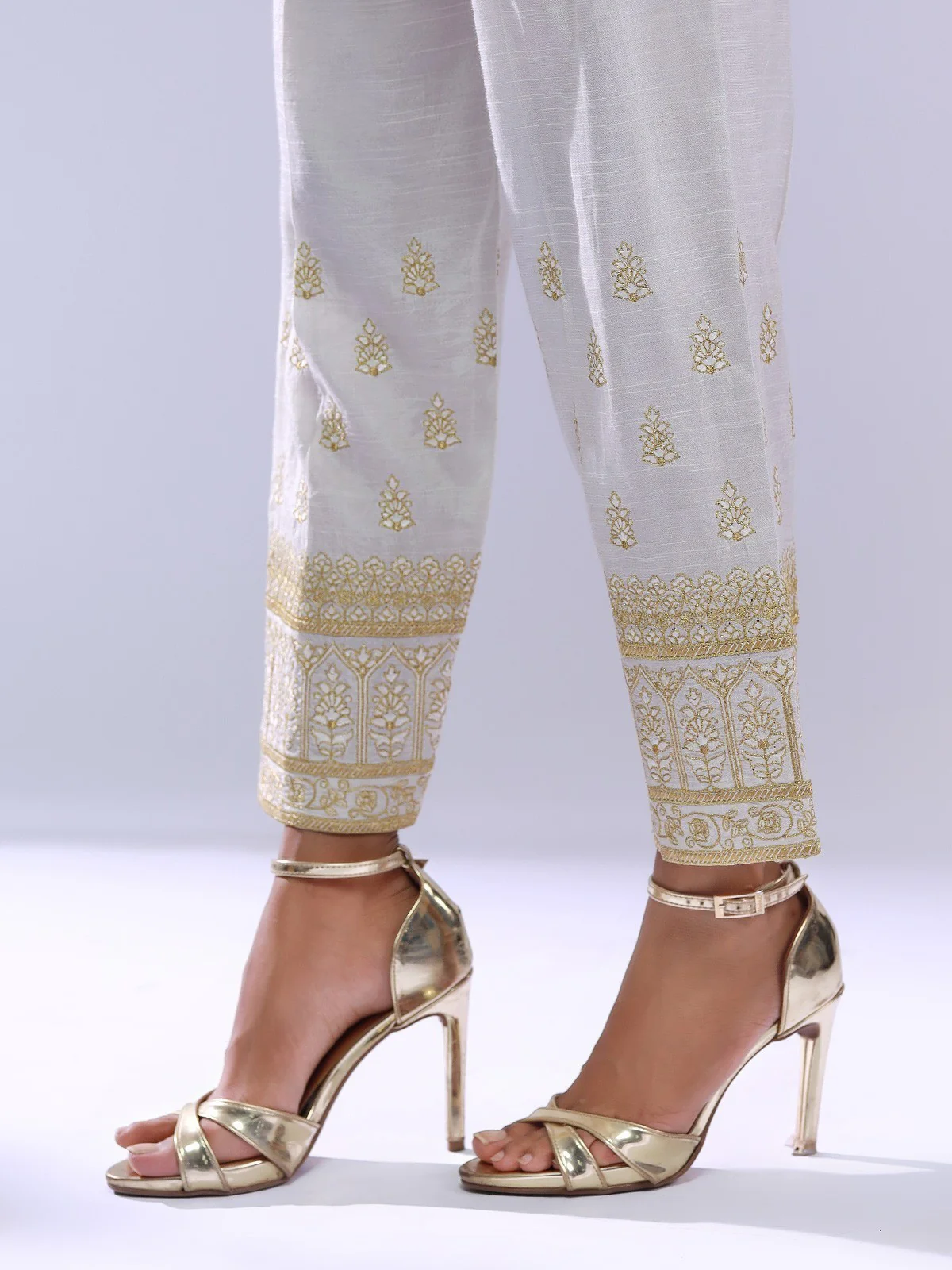 Women's White Trouser - EWBE20-76221 - Image 2