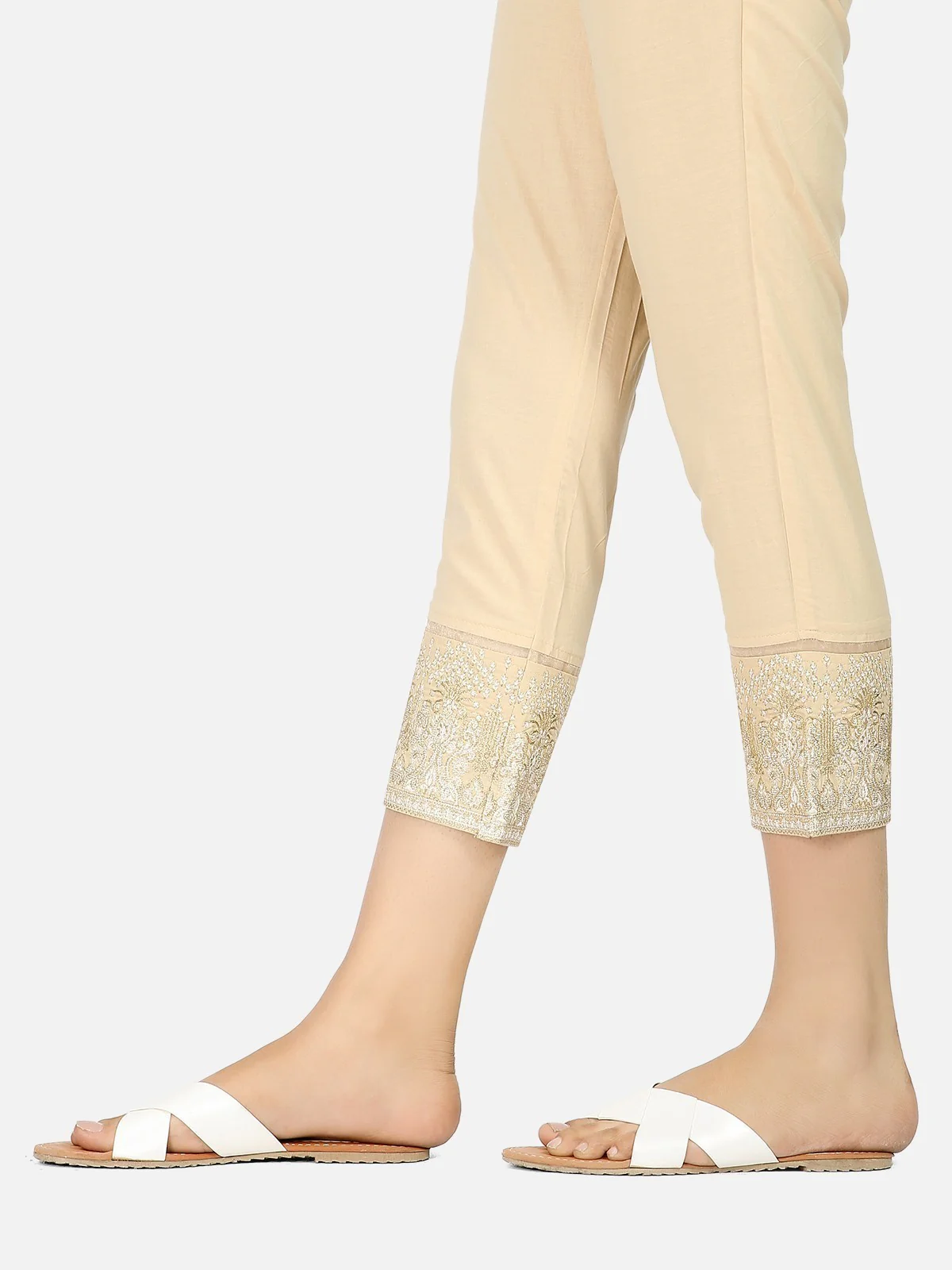 Women's Beige Trouser - EWBE20-76223 - Image 2