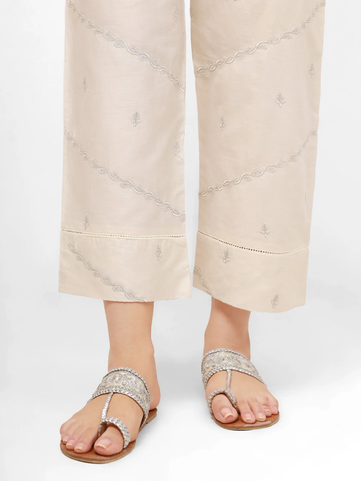 Women's Light Beige Trouser - EWBE21-76289