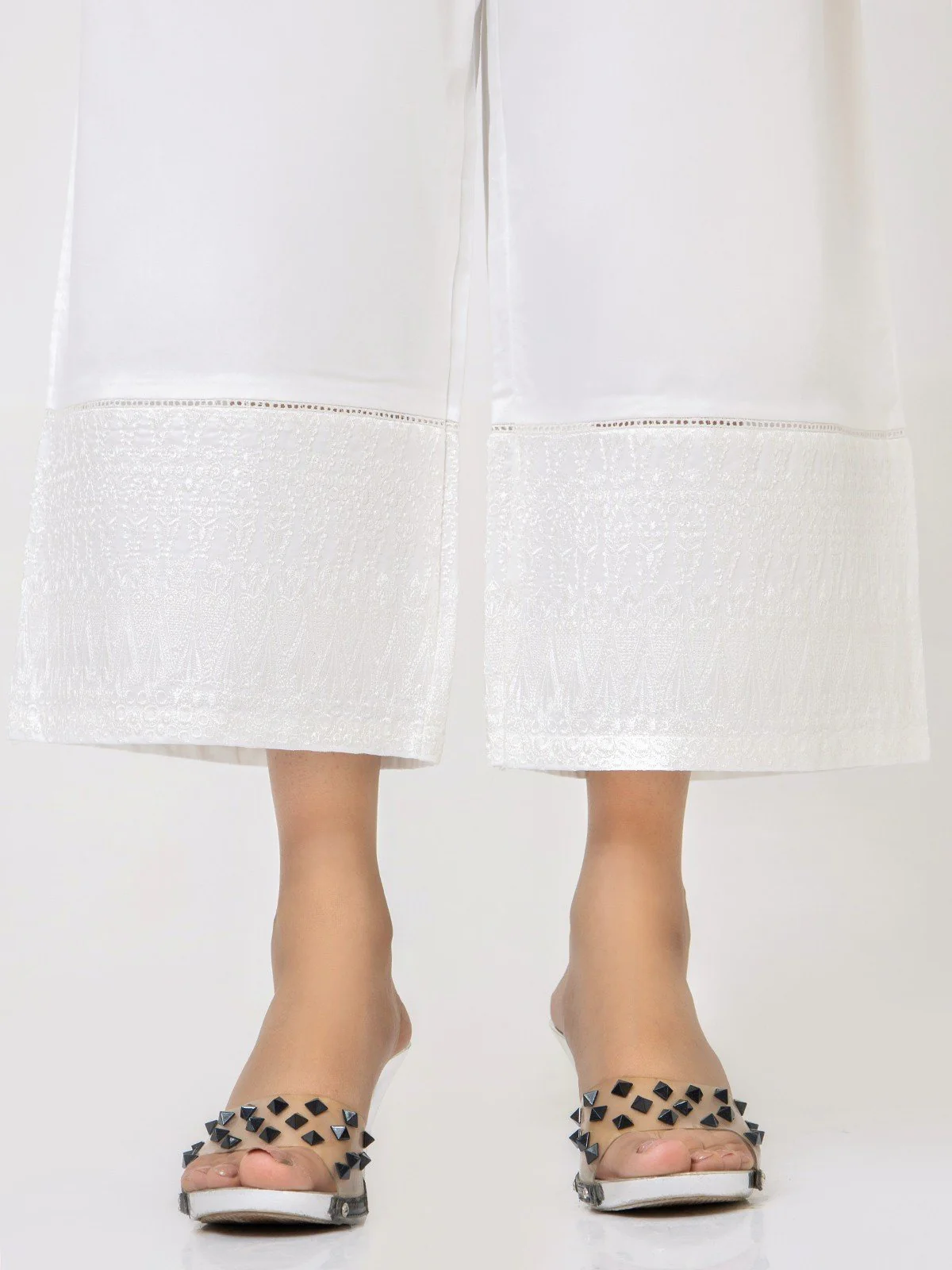 Women's White Trouser - EWBE22-76327