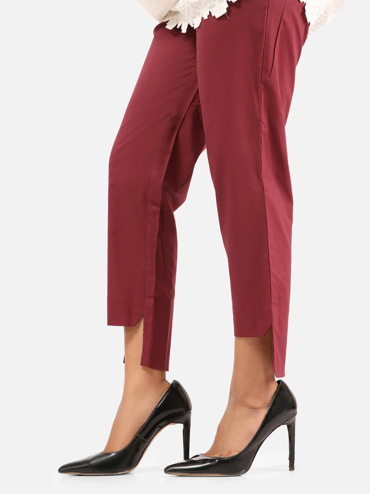 Women's Burgundy Trouser - EWBP20-76211 - Image 2