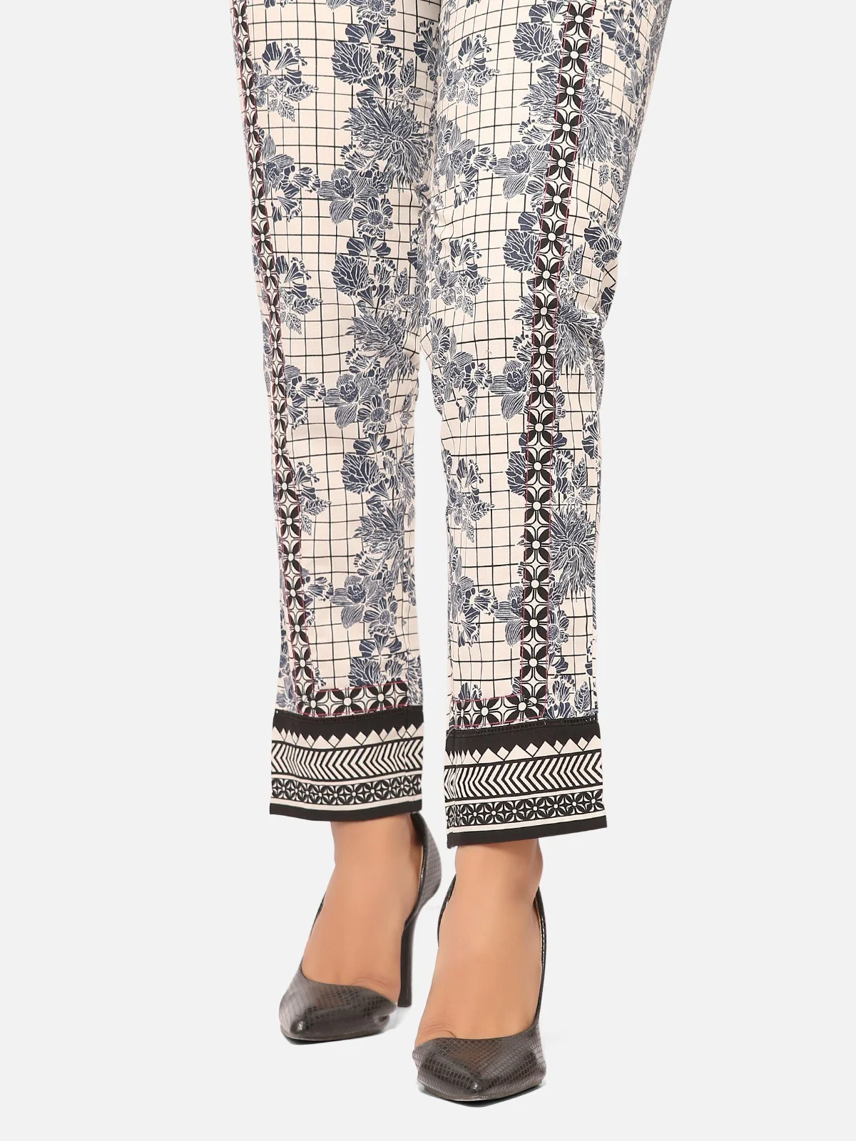 Women's Blue & White Trouser - EWBP20-76212 - Image 3
