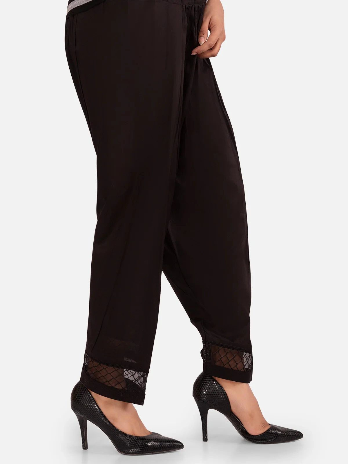 Women's Black Trouser - EWBP20-76214 - Image 2