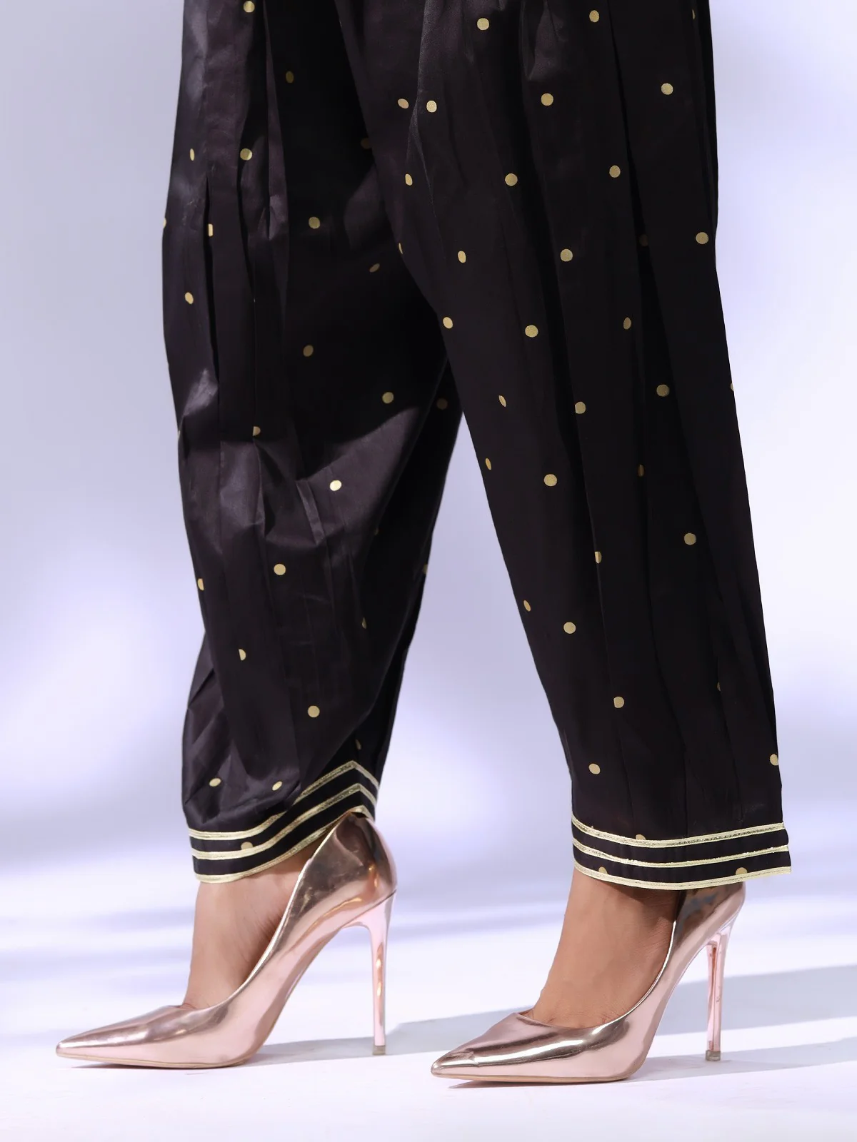Women's Black Shalwar - EWBP20-76228 - Image 2
