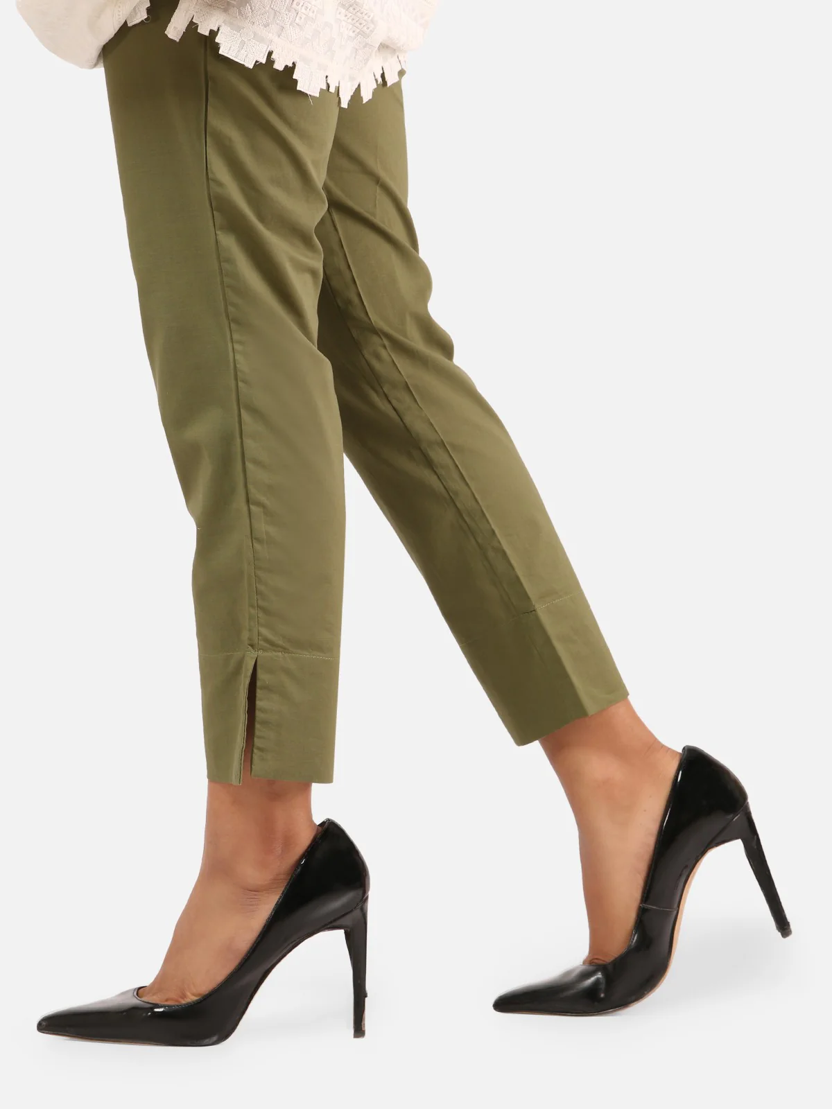 Women's Olive Trouser - EWBP20-76239 - Image 2