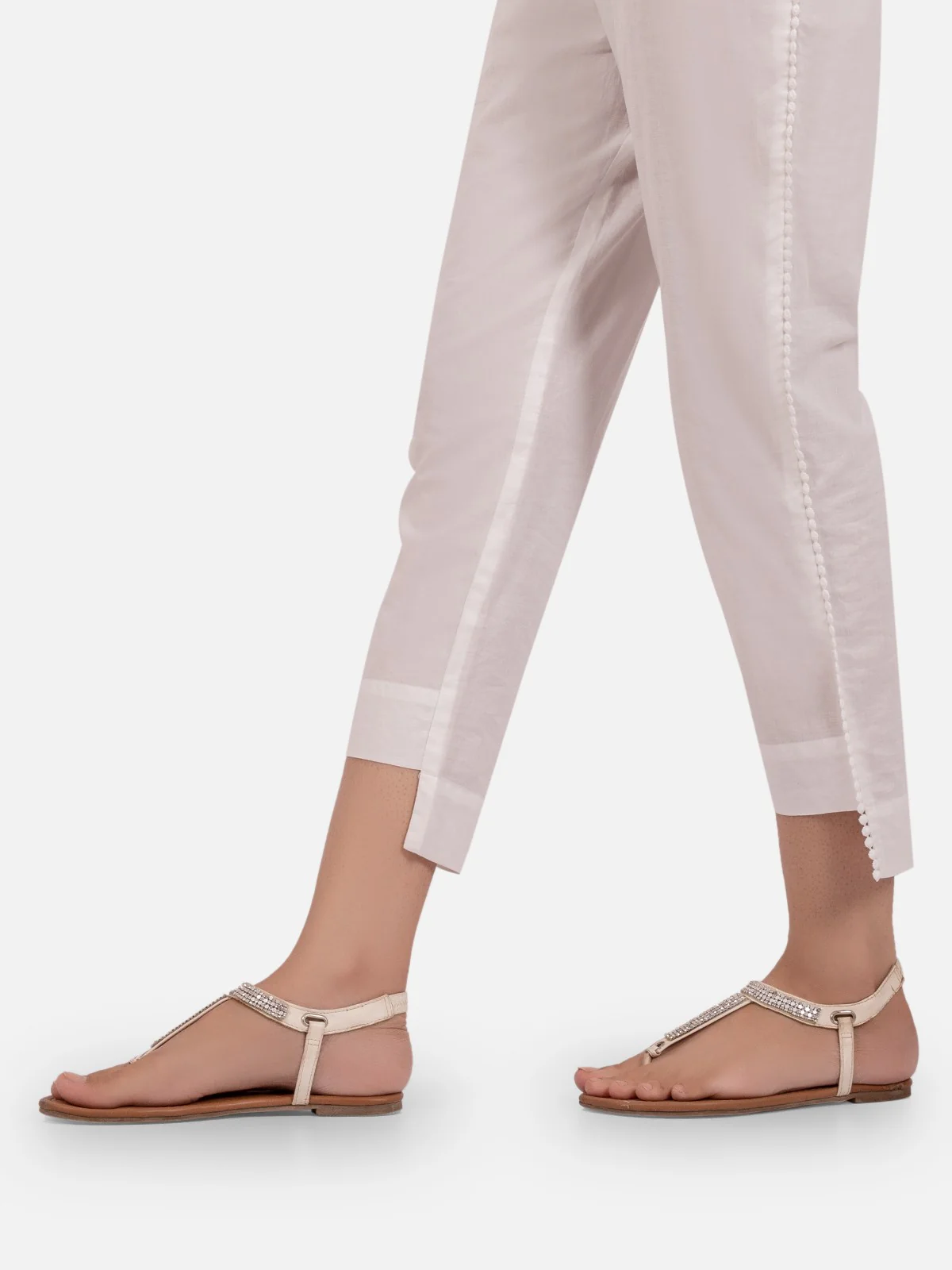 Women's White Trouser - EWBP20-76272 - Image 2