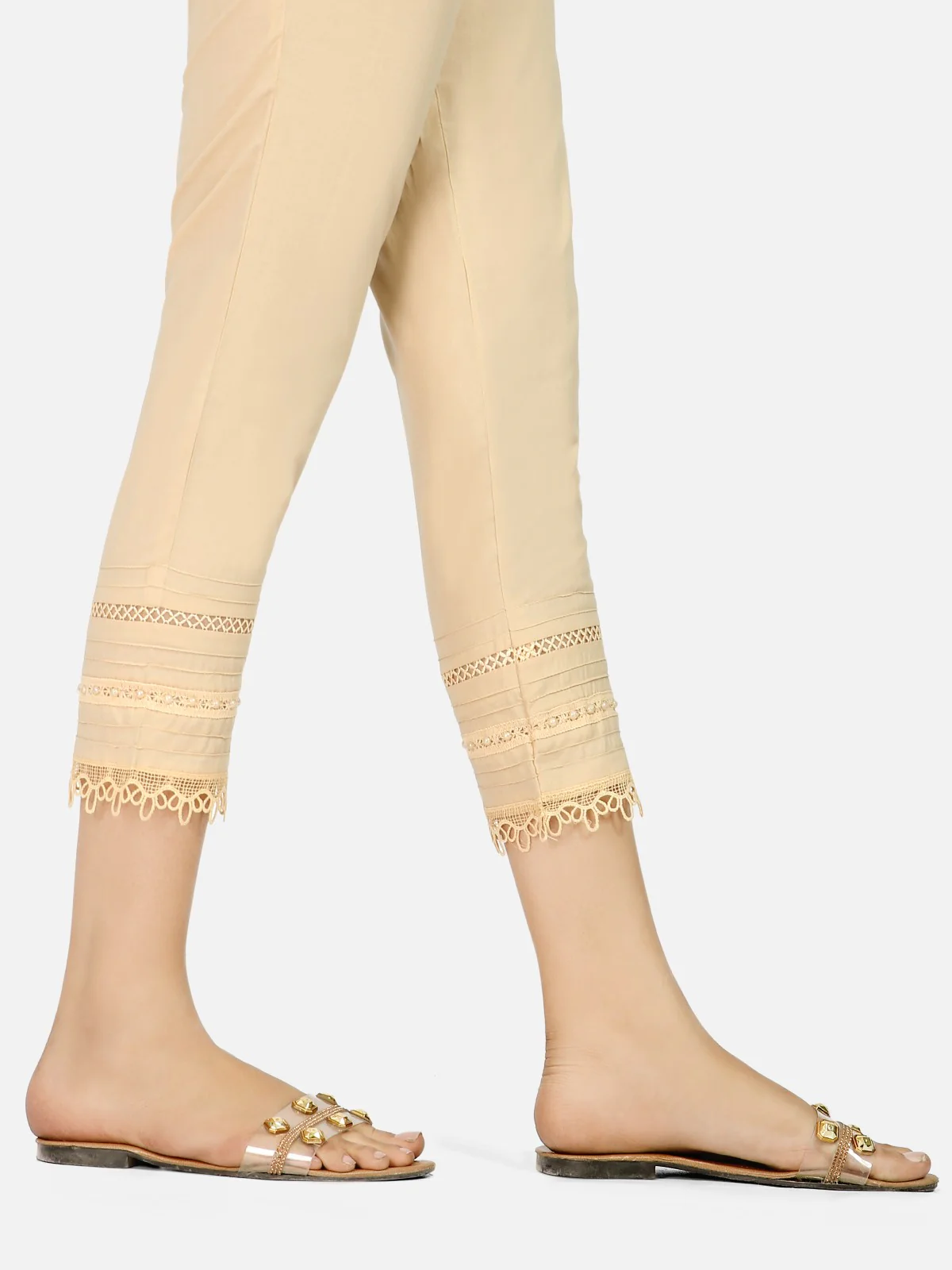 Women's Beige Trouser - EWBP20-76276 - Image 2