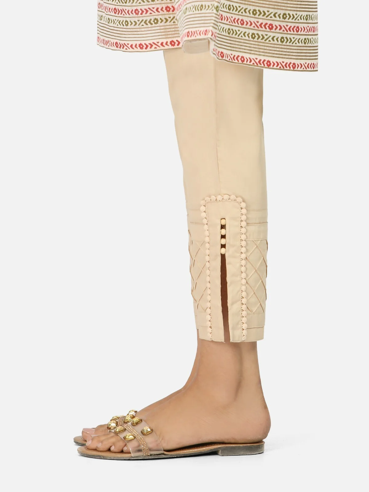 Women's Beige Trouser - EWBP20-76282 - Image 2