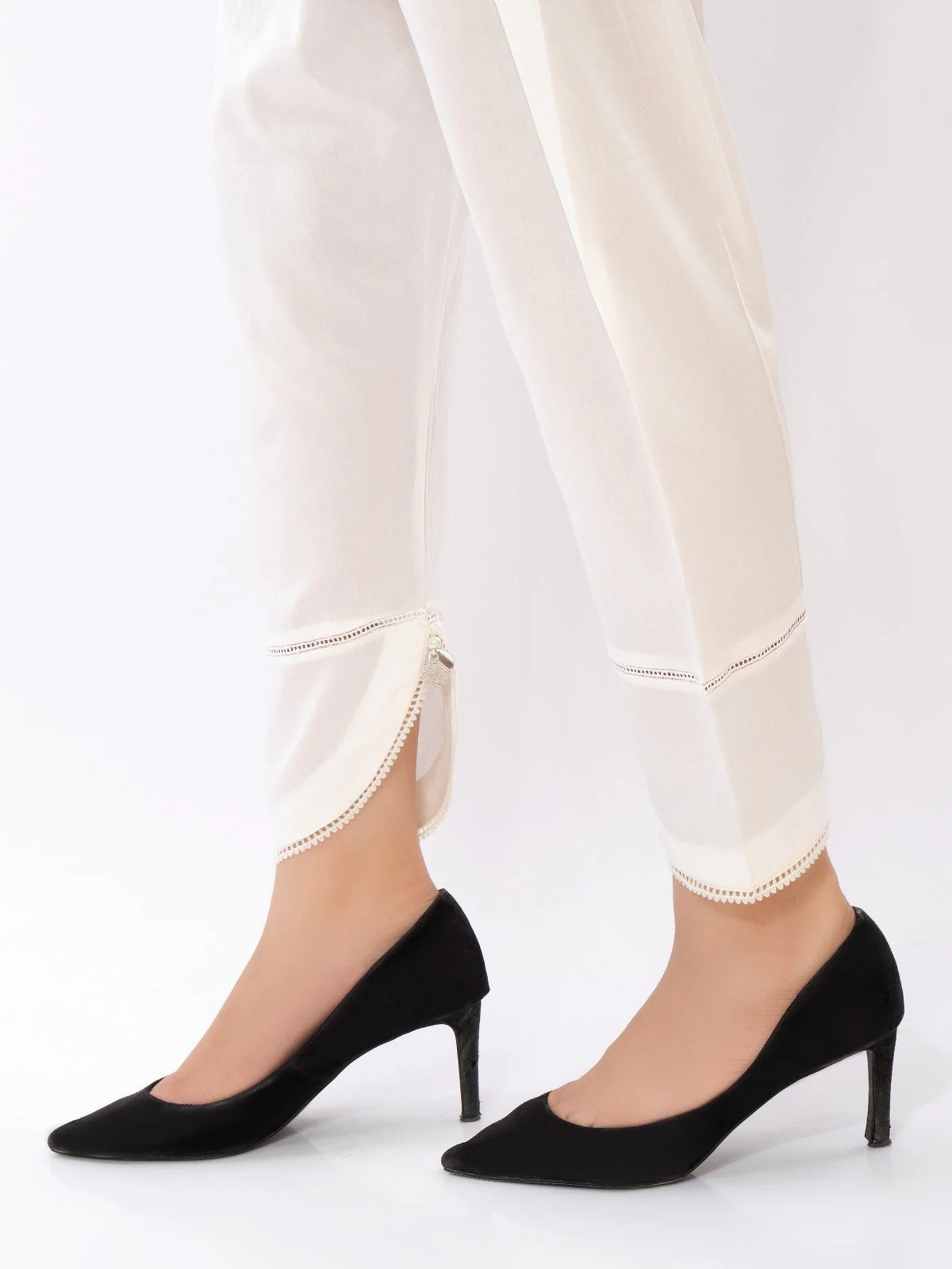 Women's Off White Trouser - EWBP21-76303 - Image 2