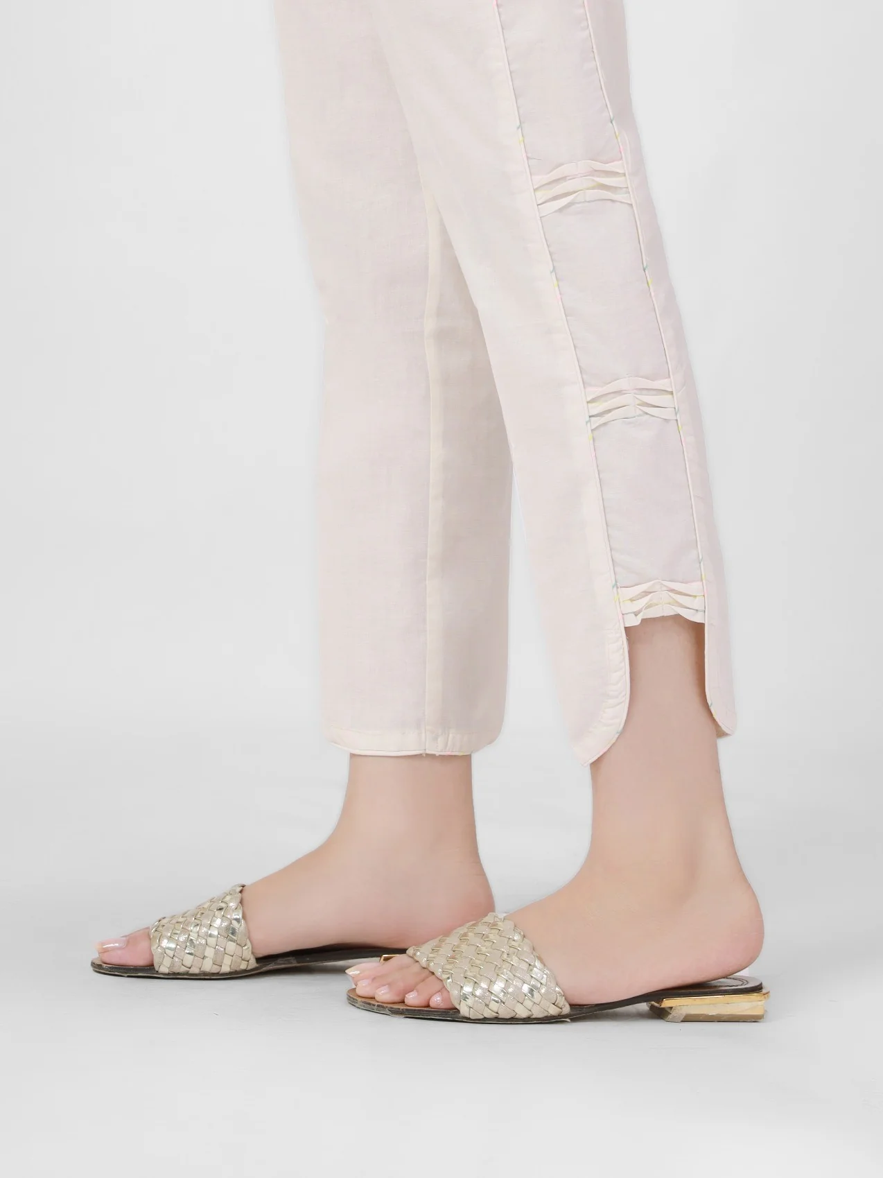 Women's Cream Trouser - EWBP21-76311 - Image 2