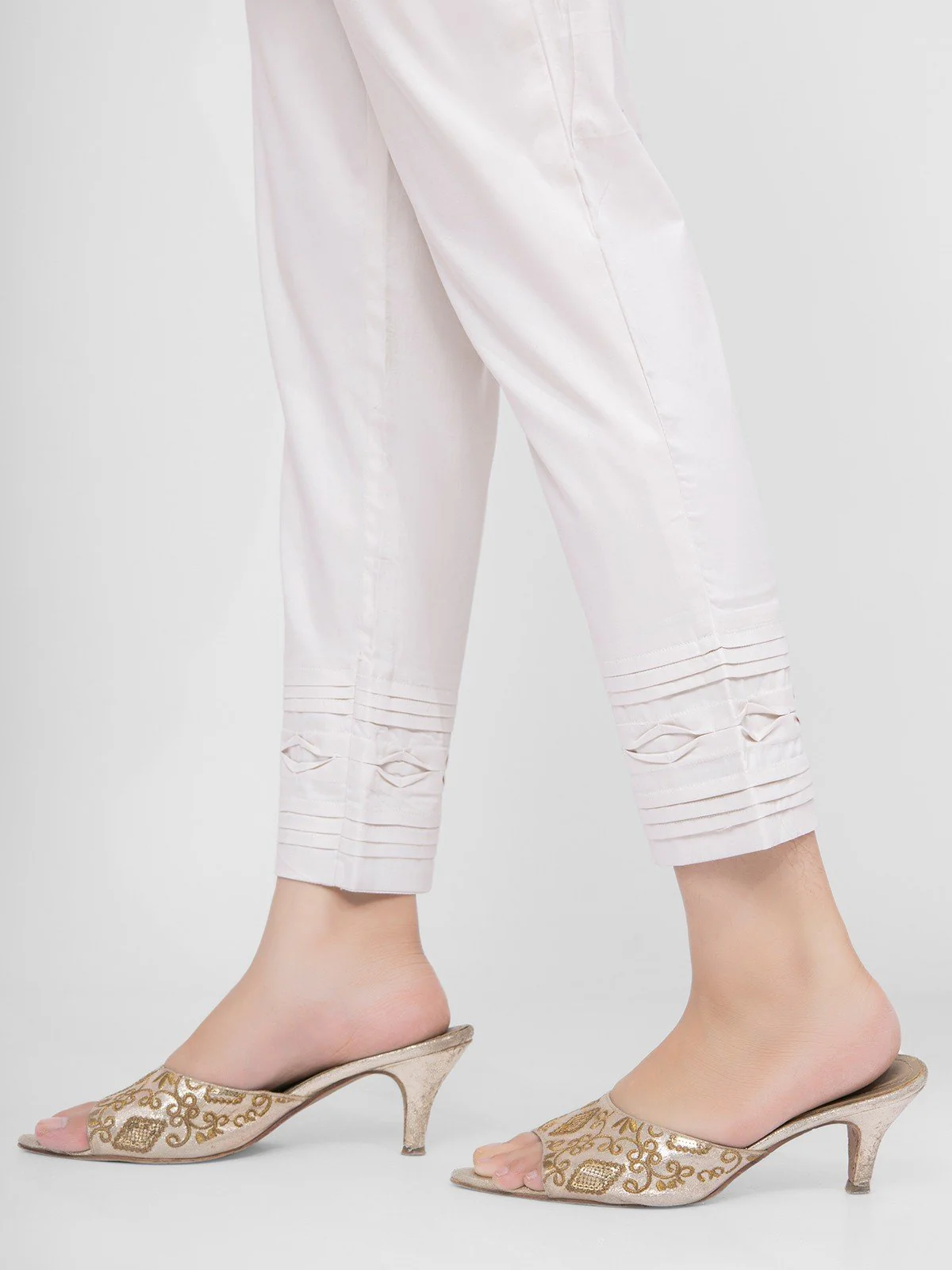 Women's Light Beige Trouser - EWBP21-76357 - Image 2