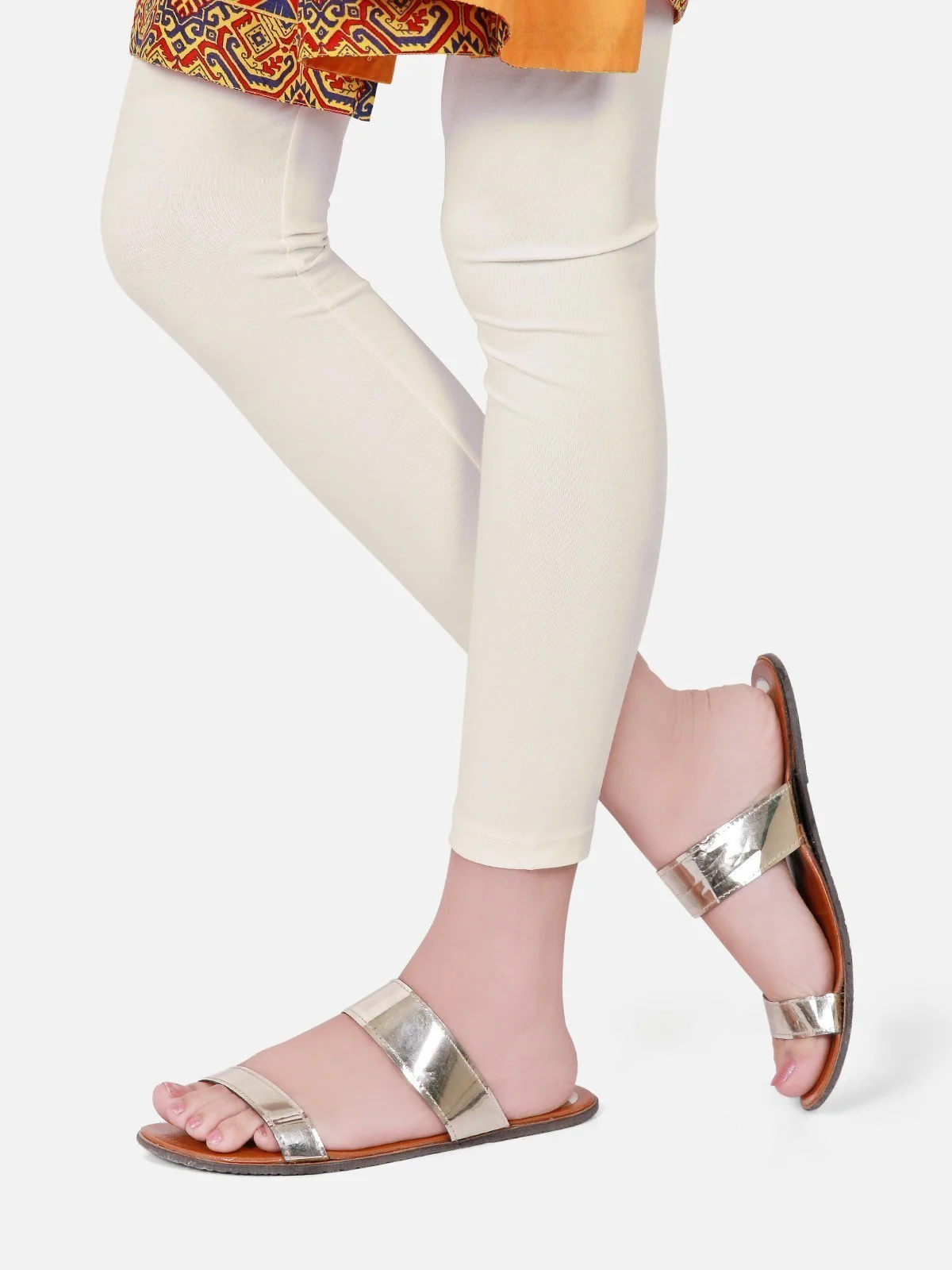 Women's Cream Basic Tights - EWBT20-76243 - Image 3