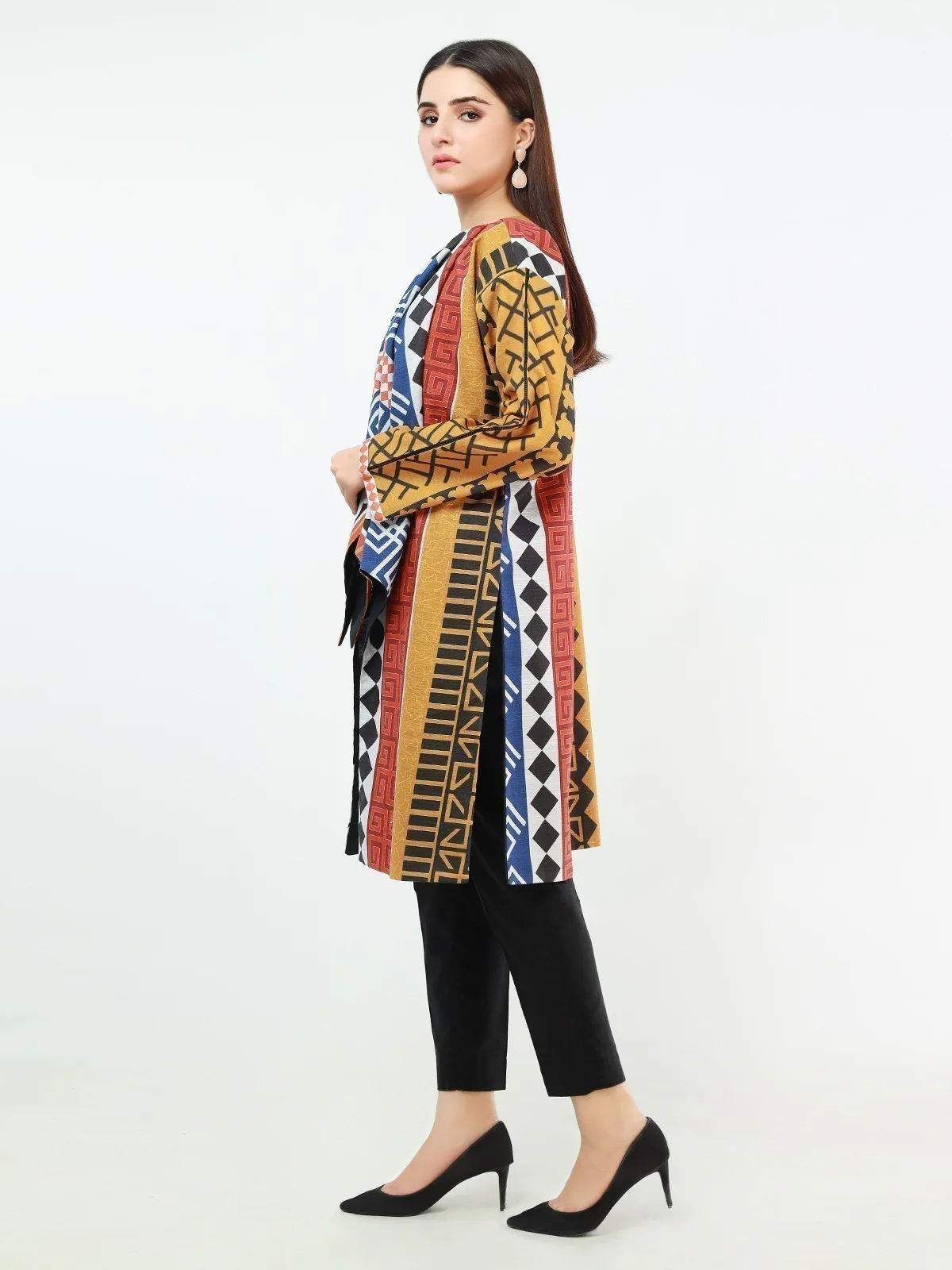 Pret 1Pc Printed Khaddar Shirt - EWTKP21-67889 - Image 3